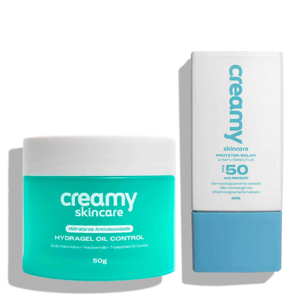 Kit Duo Hydragel Oil Control + Protetor Solar Watery Fluid FPS 50