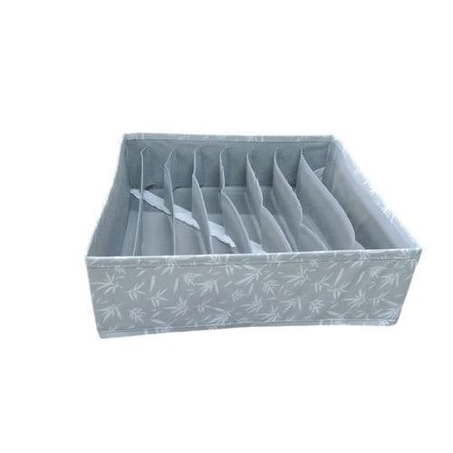 Organizador Gaveta 8 Compartimentos Cinza Multiuso Cozinha Banheiro Closet Prático Espaçoso