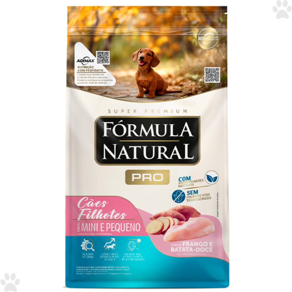 RAÇÃO FORMULA NATURAL PRO CACHORRO FILHOTE MINI E PEQUENO SABOR FRANGO 15KG