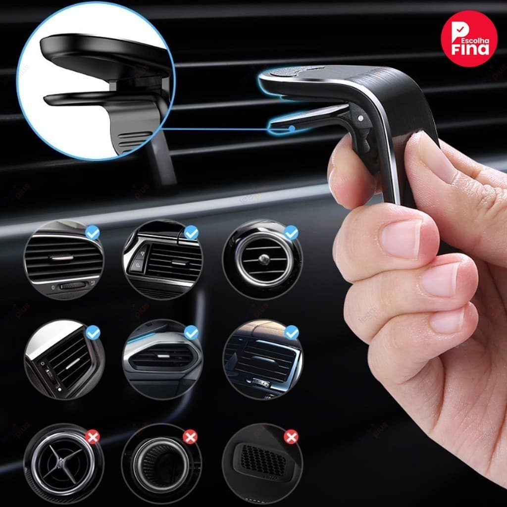 Suporte Magnético para Carro Rotação 360 Universal para Todos Celulares