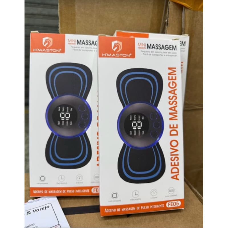 Massageador Portátil Elétrico Recarregavél - Relaxante Muscular Alivia Dor Pescoço Coluna