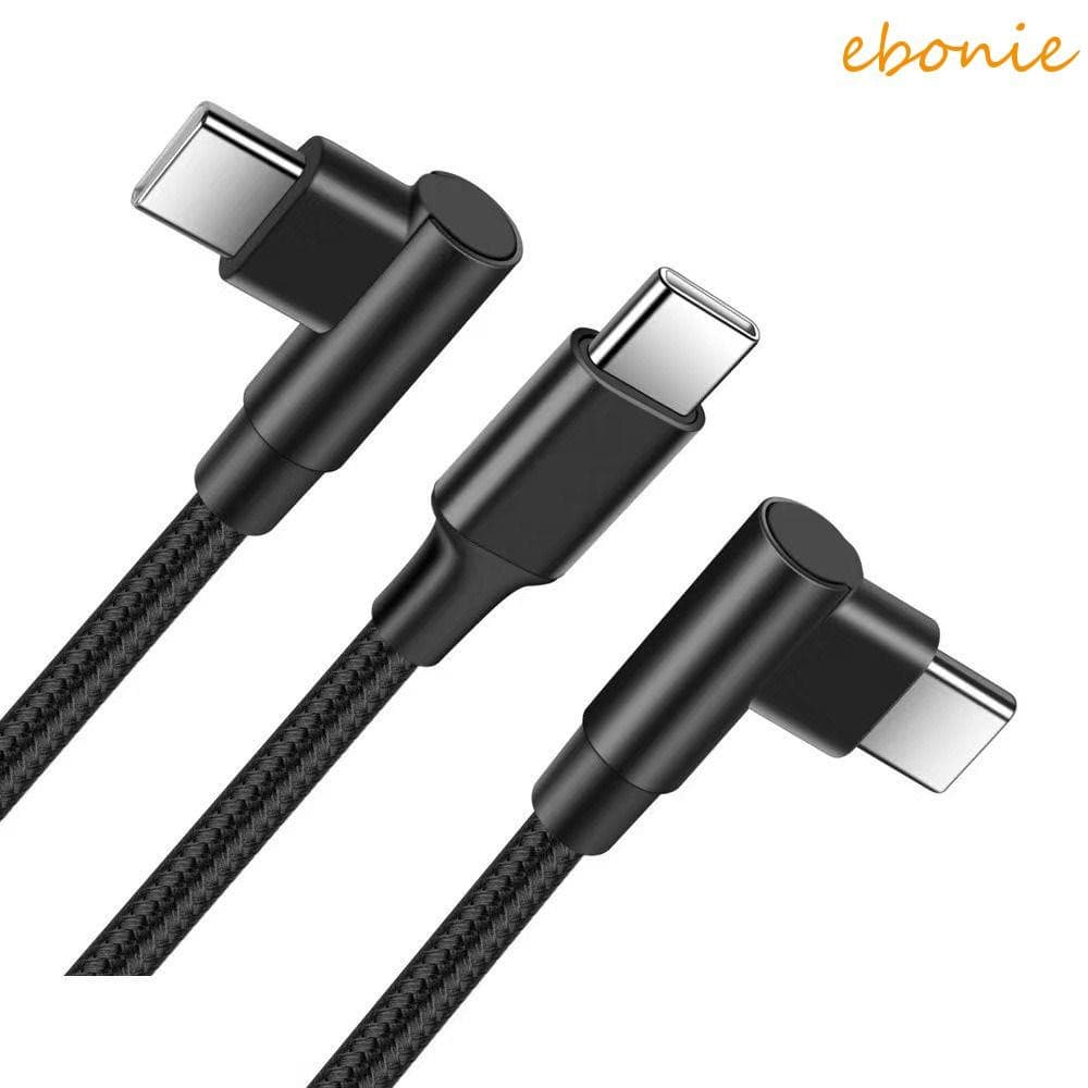 Cabo De Carregador Rápido EBONIE PD 60W , Cotovelo De Carga Rápida , Tipo C De 90 Graus ,