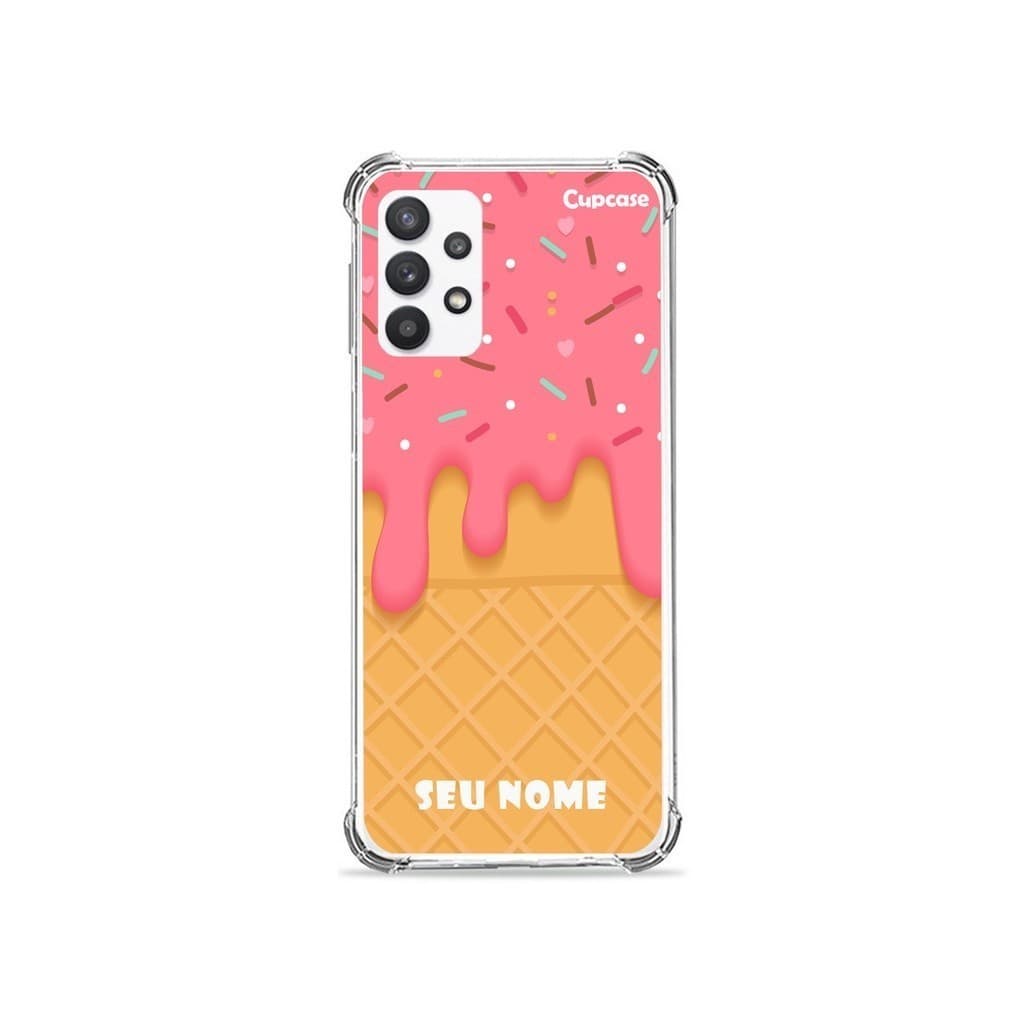 Capinha Celular Sorvete Com Nome  Varios Modelo de Celulares