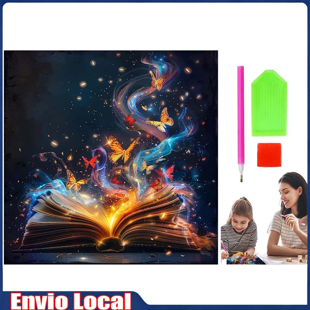 < Magic Book >, ferramentas de arte diamante, pintura diamante 5D, artesanato com pedras preciosas, 30x30cm