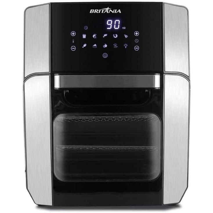 Air Fry Oven Britânia BFR2100P 12L – Forno + Air Fryer | Painel Digital | 1800W
