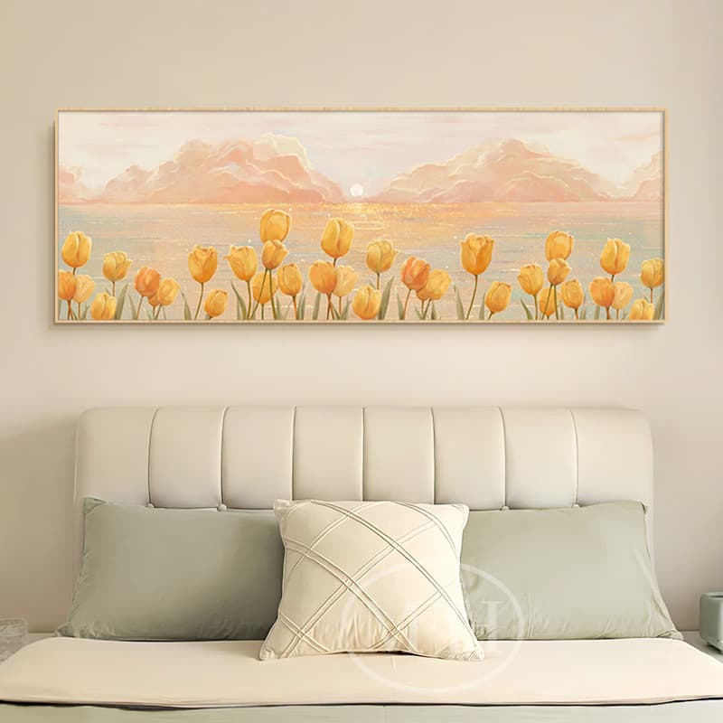 5d pintura diamante cheio de diamante tulipa ponto cruz sala estar simples e moderno quarto cabeceira diamante adesivos 