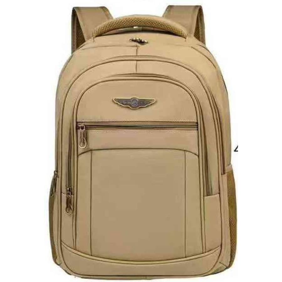 Mochila De Lona Alta Qualidade C/Repartição De Notebook Resistente Grande Capacidade Luxor De Viagem