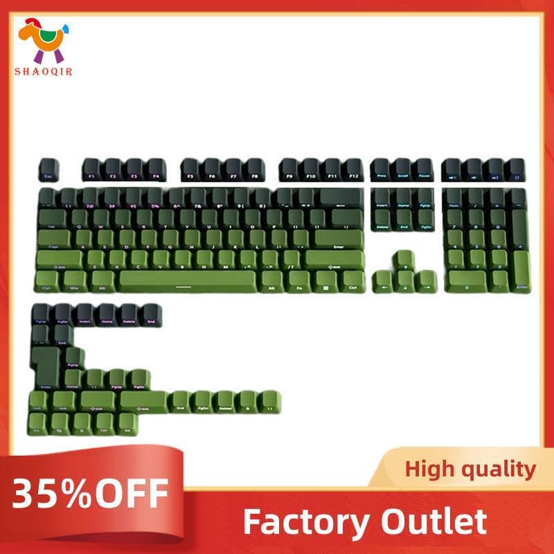 PBT Double Shot Keycaps Para Teclados Mecânico Perfil Cereja Translúcido Teclado MX