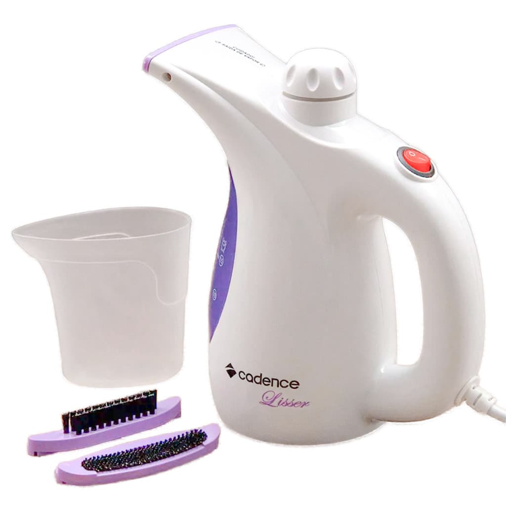 Passadeira a Vapor Steamer Cadence Lisser Branco-Lilás Vap901 127V 300ml Passa na Vertical e Higieniza