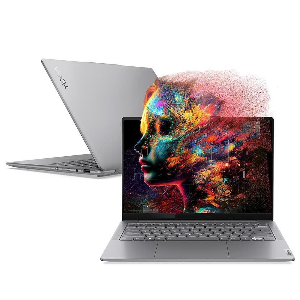Notebook Lenovo Yoga Slim 7i Core Ultra 5, 16GB, 512GB SSD, Tela de 14" OLED, Windows 11 - 83GM0003BR