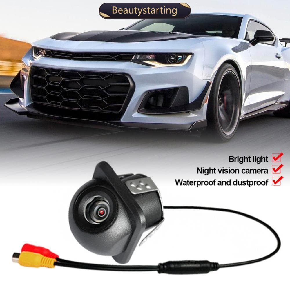 BEAUTYSTARTING Câmera De Visão Traseira Universal Para Carro , Grande Angular , Estacionamento Reverso Com Ou Sem LED , 
