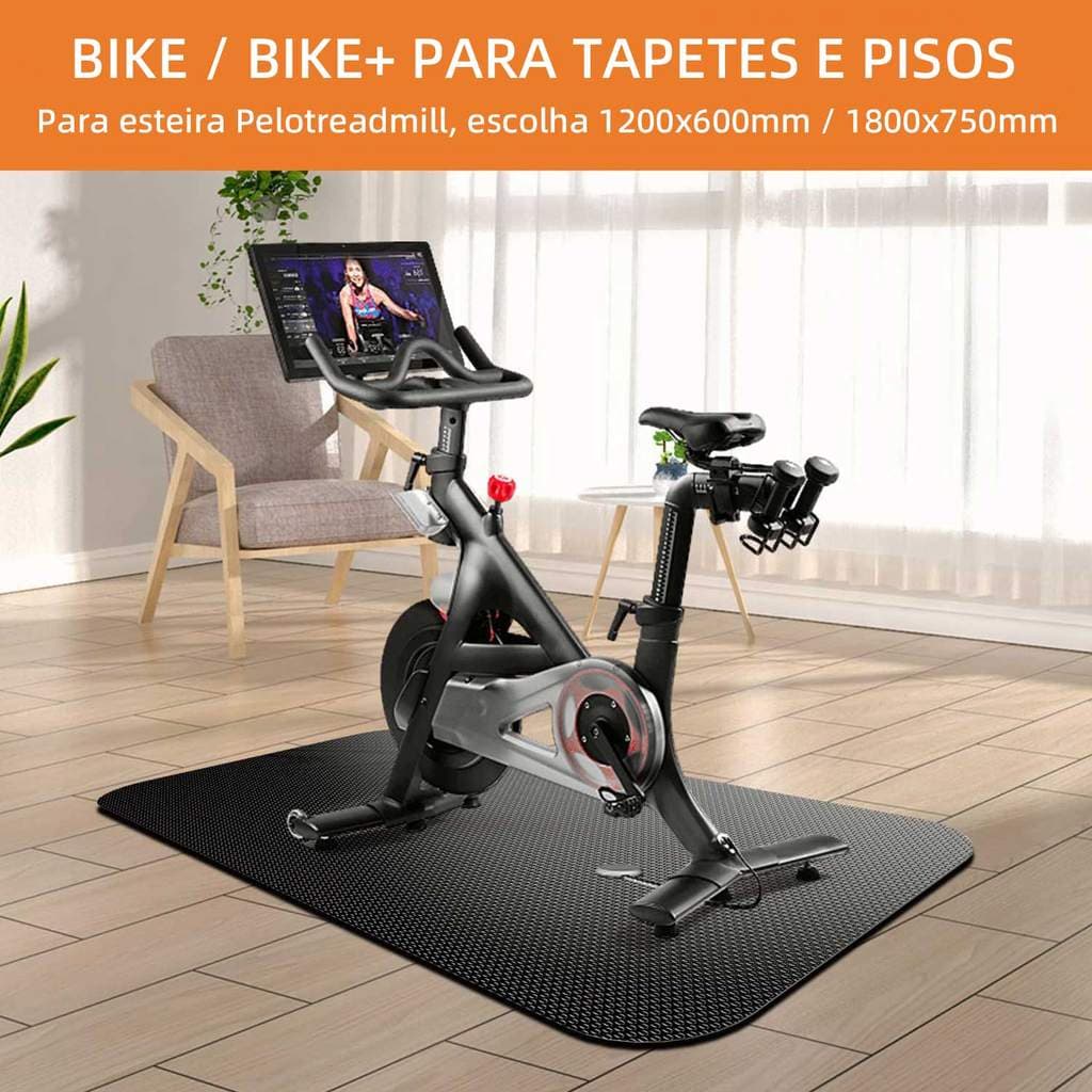 Tapete Fitness para Esteira e Bicicleta Ergométrica Impermeável Antiderrapante Multiuso Yoga Vários Tamanhos