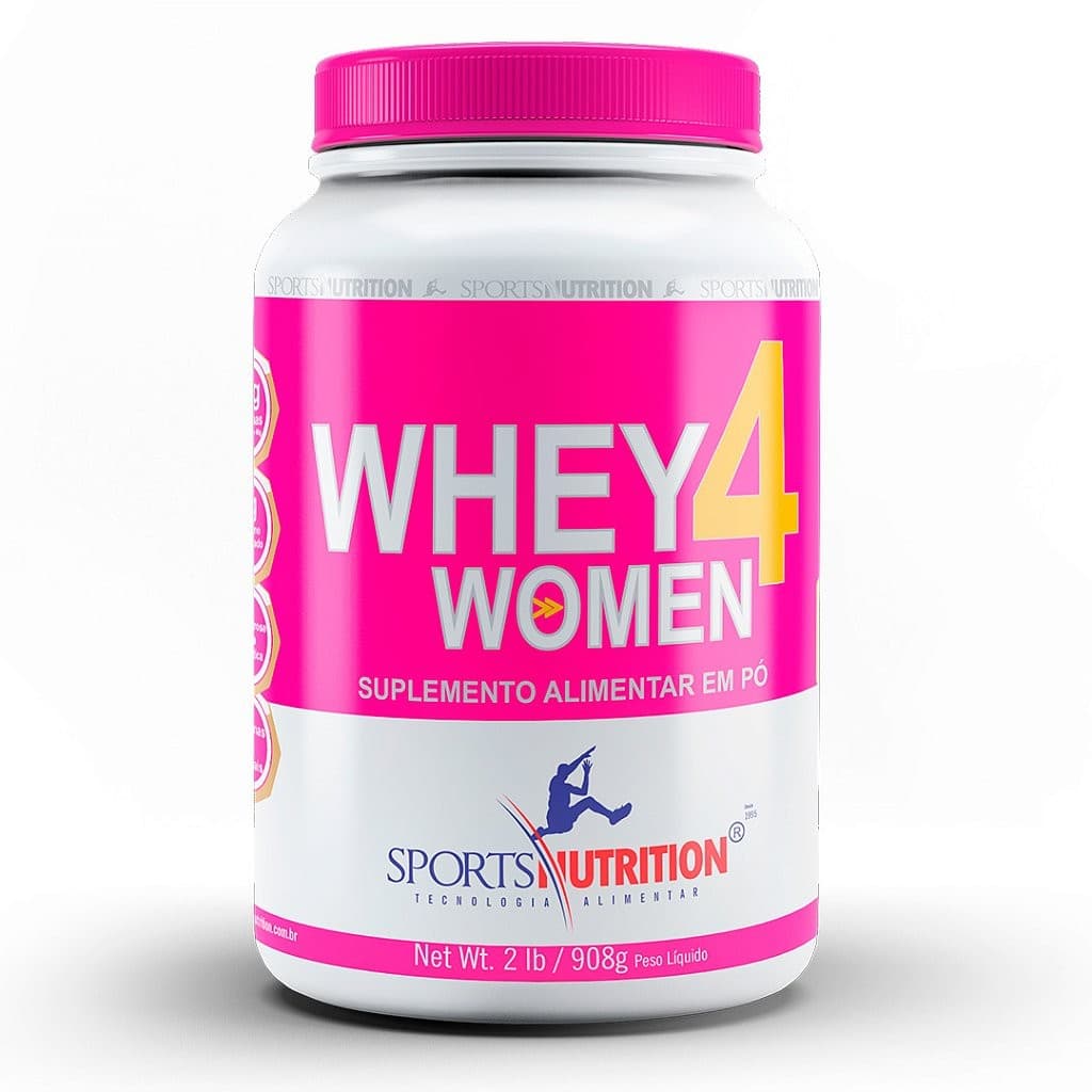 Whey Protein 4 Women com Colágeno - 908g - Sabor: Chocolate - Sports Nutrition