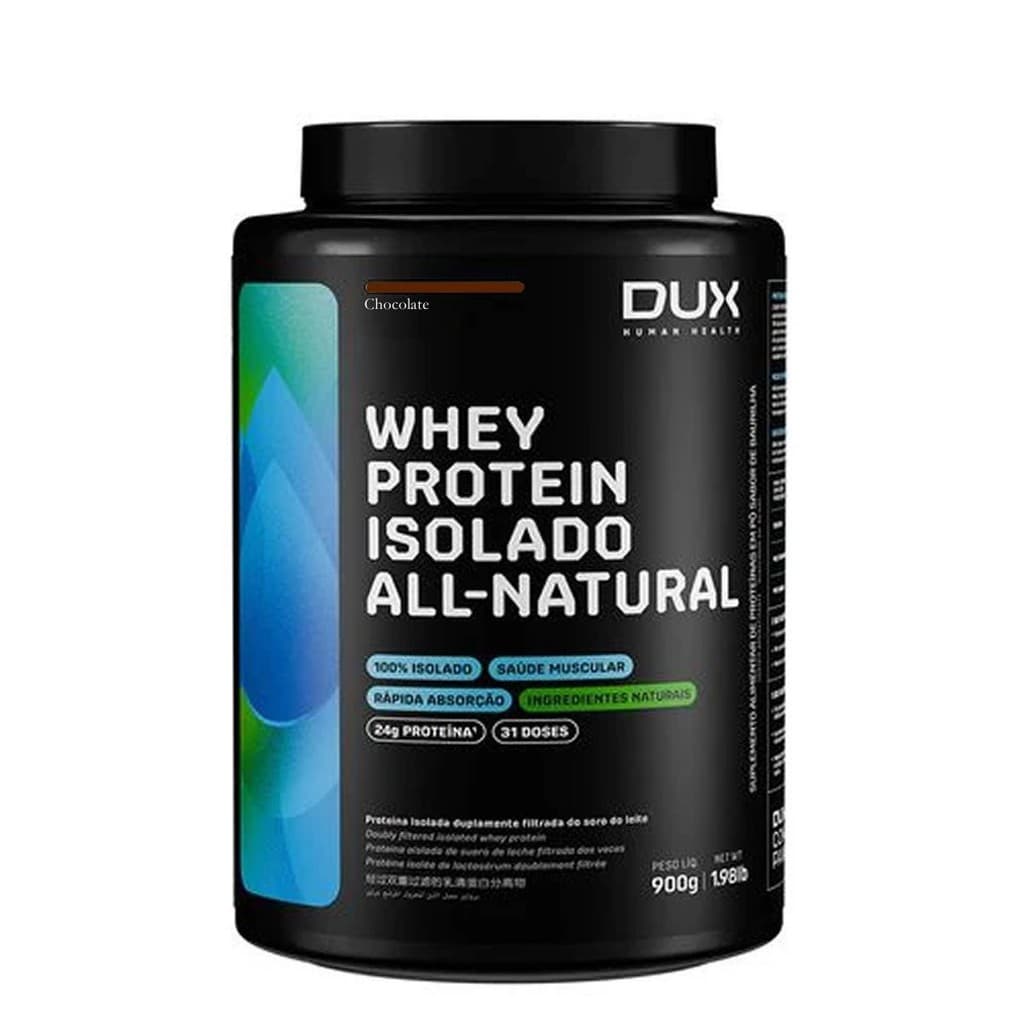 Whey Protein Isolado All Natural - 900g Chocolate - Dux Nutrition
