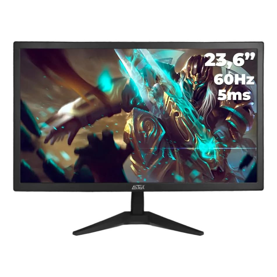 Monitor Gamer 23,6 Polegadas 60hz 5ms Hdmi e Vga 1080Pixels