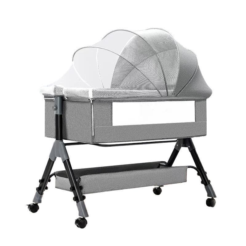 Cama de emenda berço do bebê móvel berço cama dobrável multifuncional bb recém-nascido emenda cama grande pequena