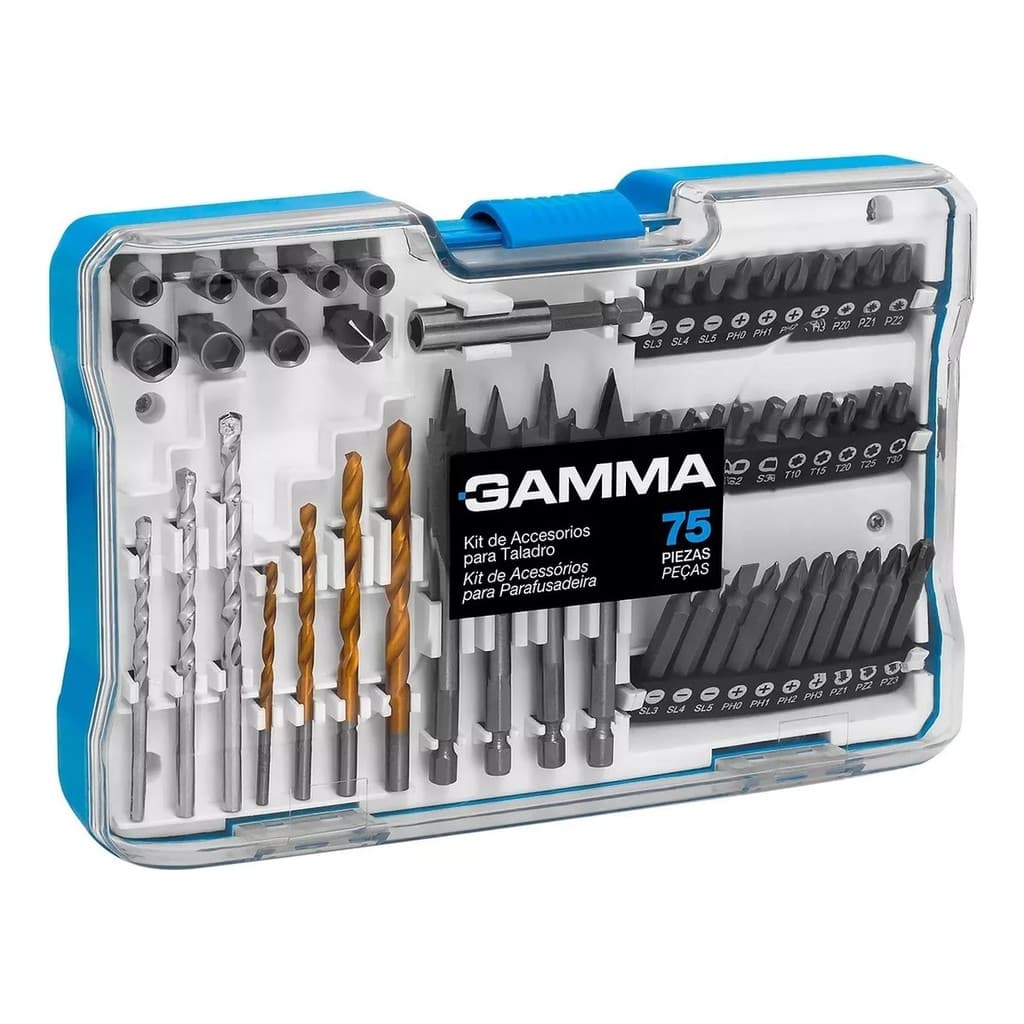 Kit De Acessórios Para Furadeira E Parafusadeira Gamma