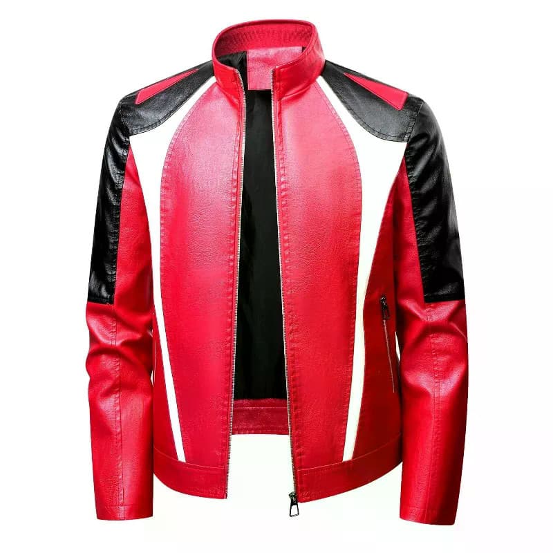 Nova Moda Masculina Fino Ajuste Motocicleta Jaquetas De Couro Homem Gola Casual Casacos Do Plutônio Qualidade Masculino 