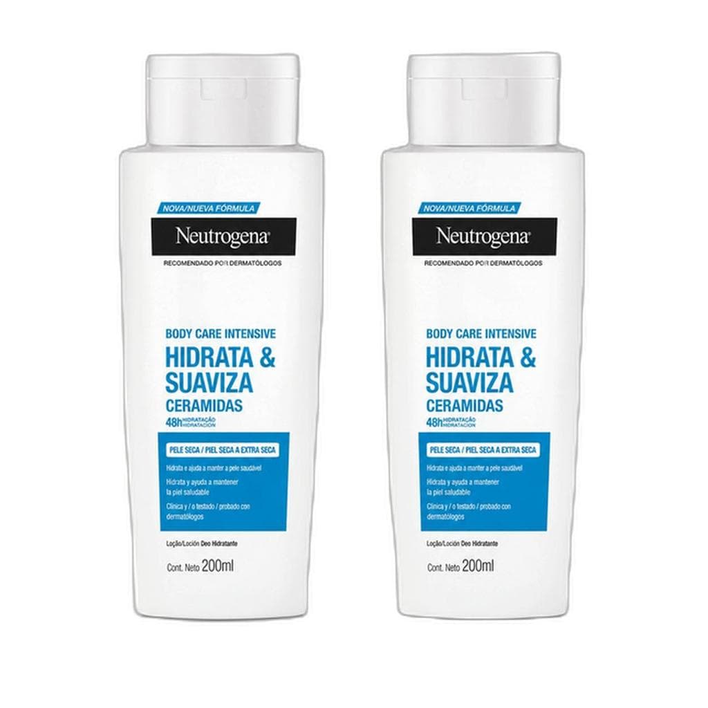 Kit 2 unidades - Hidratante Corporal Neutrogena Body Care Hidrata e Suaviza 200mL