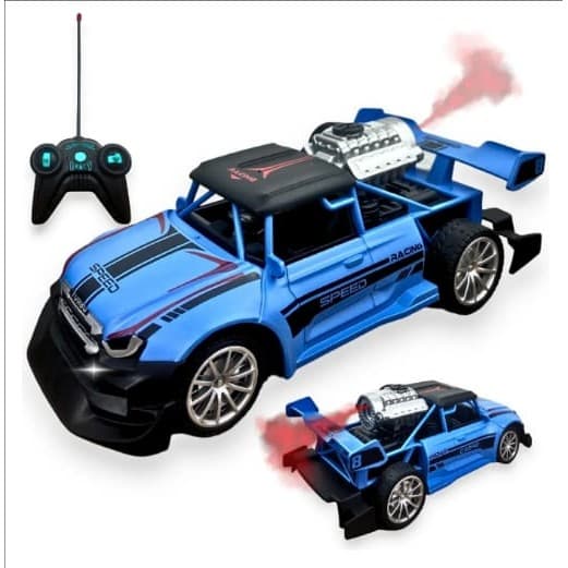 Brinquedo Carrinho Controle Remoto Remoto Solta Fumaça Super Turbo