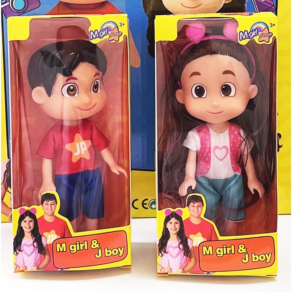 Boneca / Boneco Brinquedo Infantil YouTubers Maria Clara /JP15 cm Articulada Menino /Menina