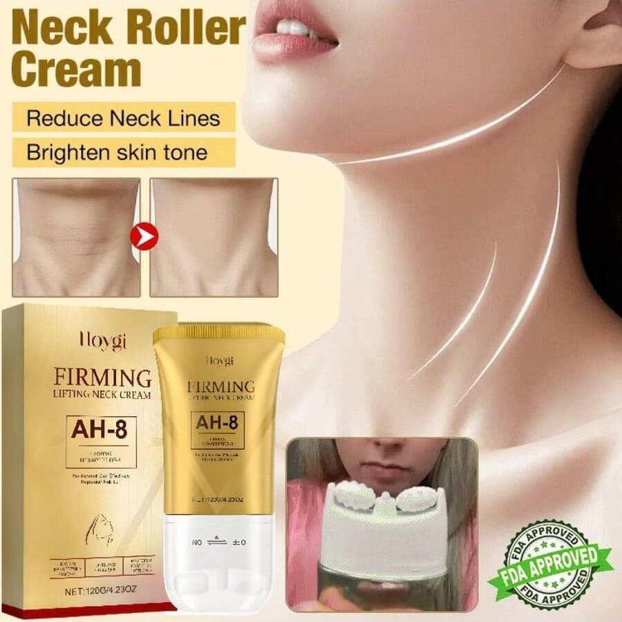 Creme de rolo de pescoço, hidratante suave, nutritivo, fácil absorção, creme de rolo diário hidratante