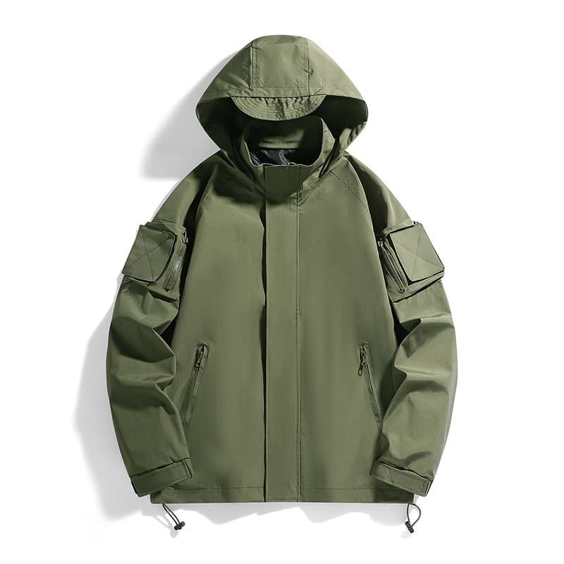Jaqueta de casal masculina com capuz removível, roupas para caminhadas ao ar livre, jaqueta Anti-jaqueta masculina