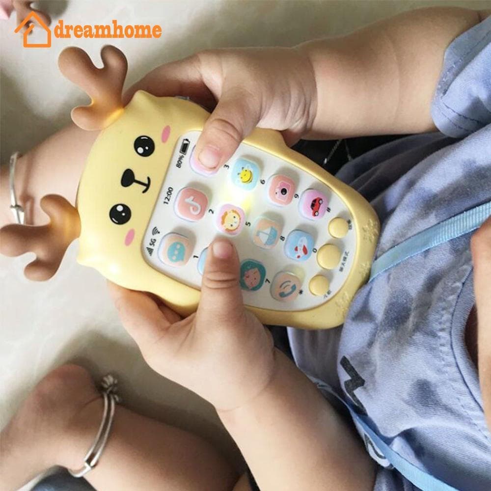 DREAMHOME Telefone Do Bebê Brinquedo Música Som Dormir Brinquedos Com Mordedor Simulação Crianças Infantil Educativo Pre