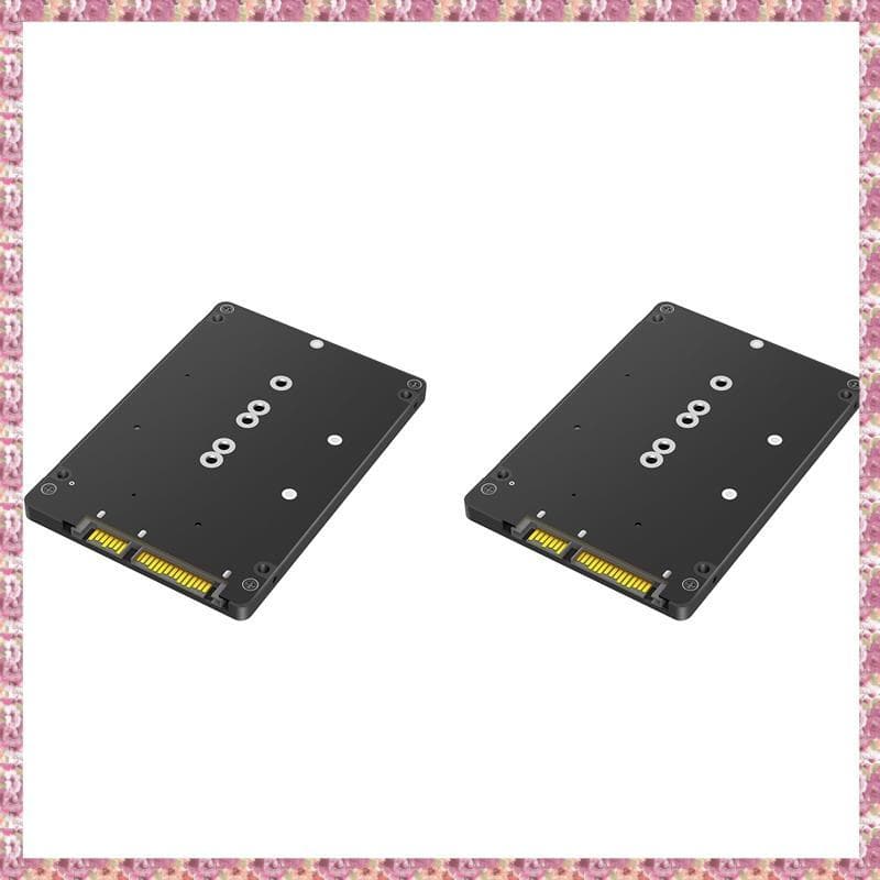 (Zsqa) 2X 2 Em 1 Adaptador SSD Combinar M . 2 NGFF Chave B & MSATA Para 2.5 Polegadas SATA 3 Conversor Externo Caso Caix