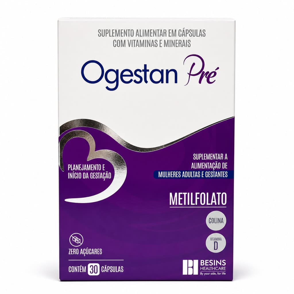 Ogestan Pré - 30 Cápsulas - Suplemento para Preconcepção