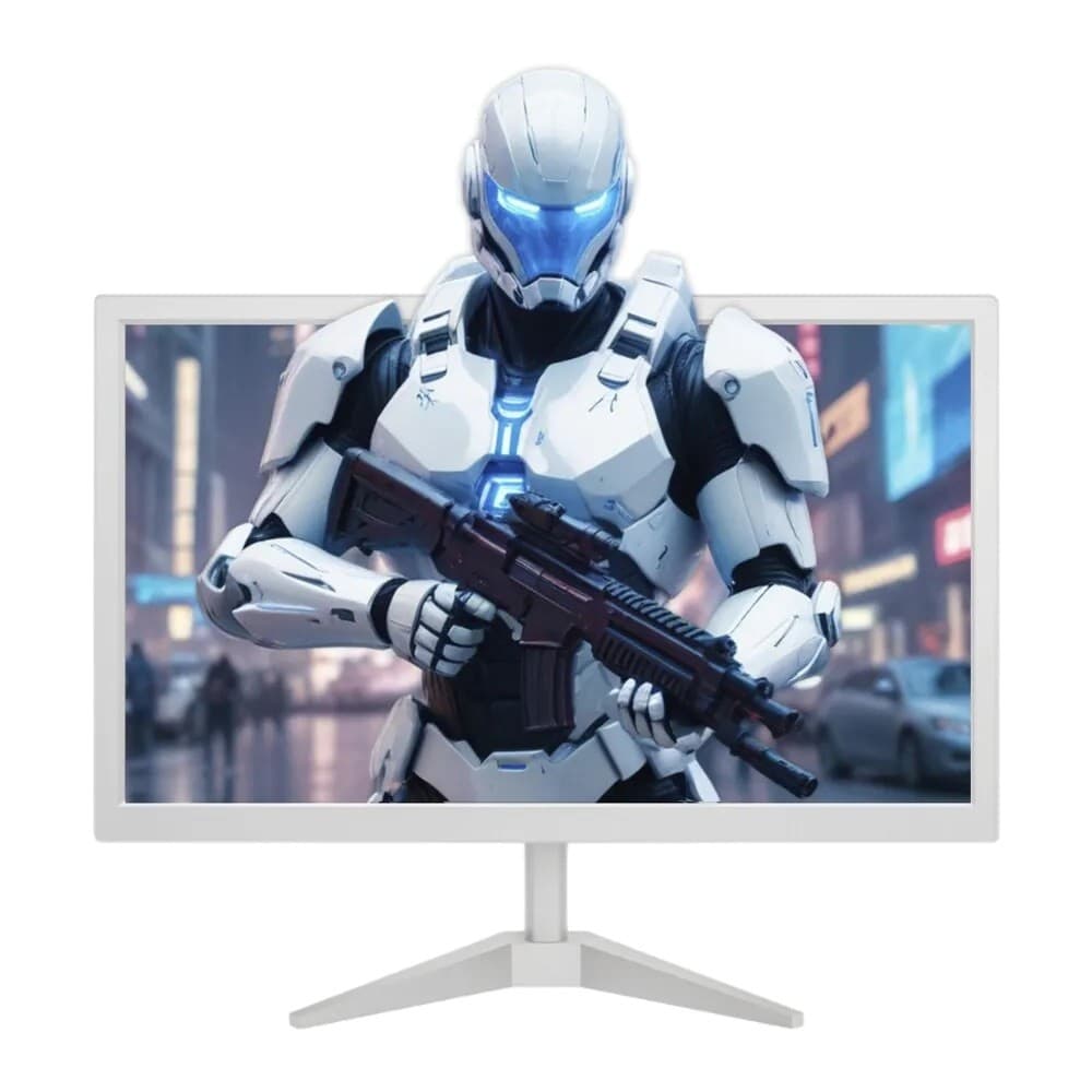 Monitor 20" Brx 75Hz Gamer Escritório Home Office Led Hdmi + Vga Branco