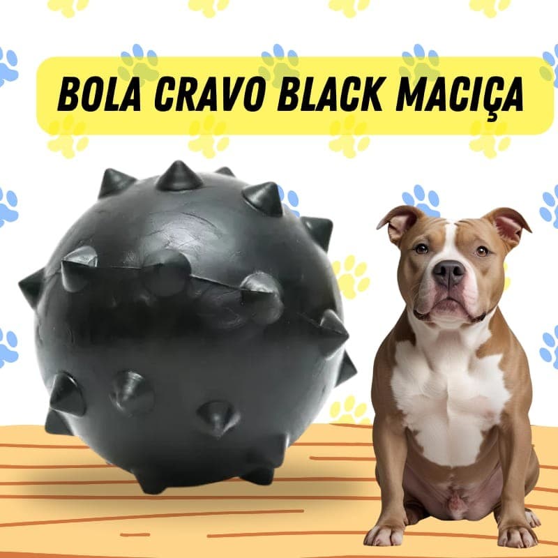 Brinquedo Para Cachorro Resistente Borracha Maciça – Bola Lisa, Cravo, Pneu e Osso