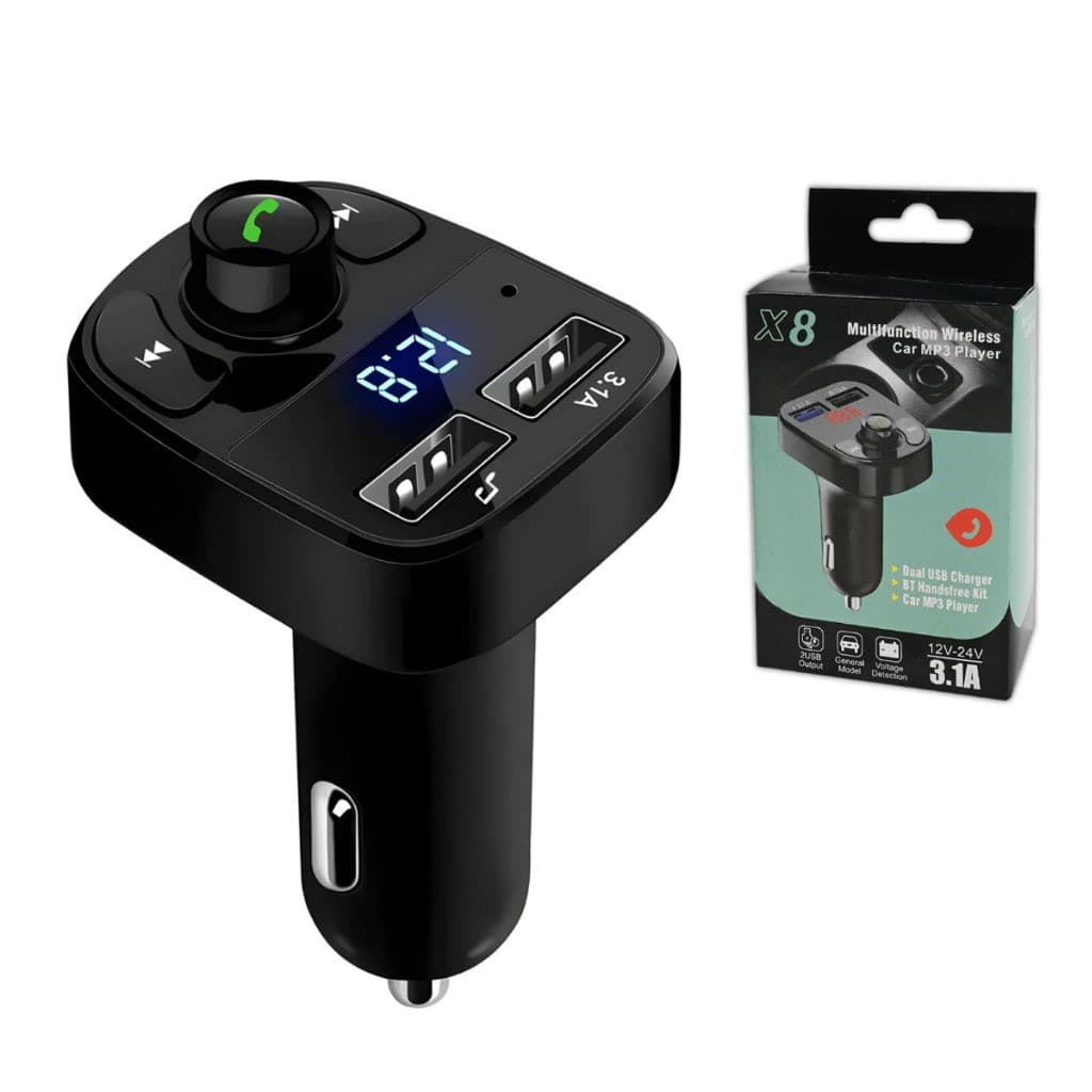 Carregador Carro Transmissor Fm Bluetooth Veicular Mp3 Rádio  ming