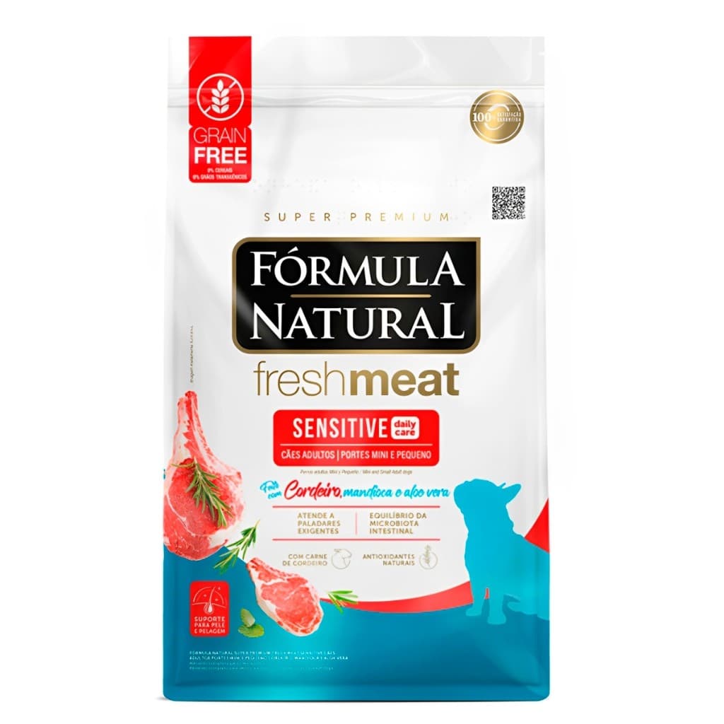 Ração Fórmula Natural Fresh Meat Sensitive para Cães Adultos Raças Mini e Pequenas – 2,5kg