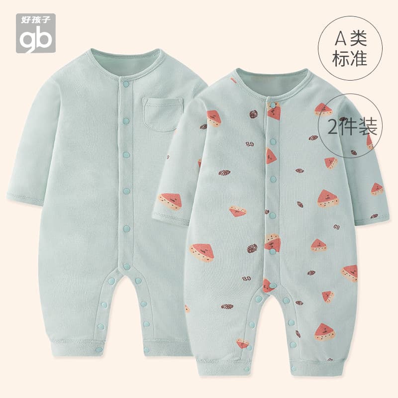 Gb boa criança macacão de bebê recém-nascido primavera outono puro algodão macacão menino menina bebê macacão roupas out