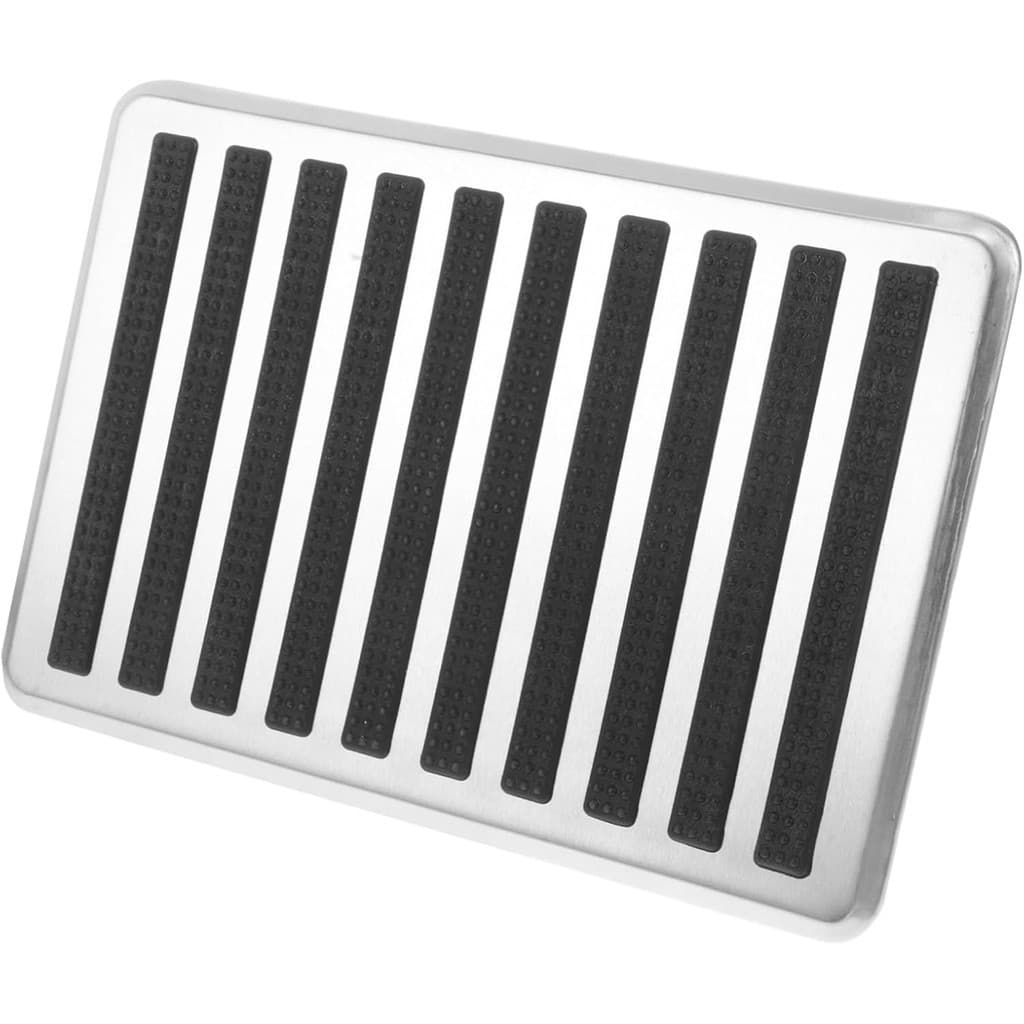 Ciieeo Almofada De Reparo De Pedal Quadrado De Aço Inoxidável Protetor Universal Antiderrapante De Tapete Automotivo Par
