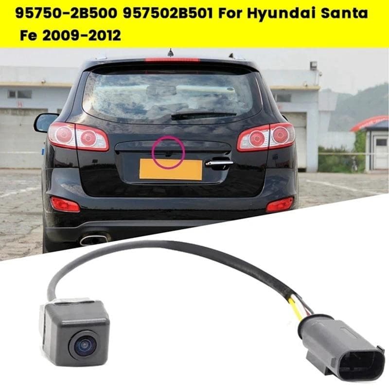Conjunto De Câmera De Visão Traseira Do Carro 95750-2B500 957502B501 Para Hyundai Santa Fe 2009-2012 Assistência De Parq