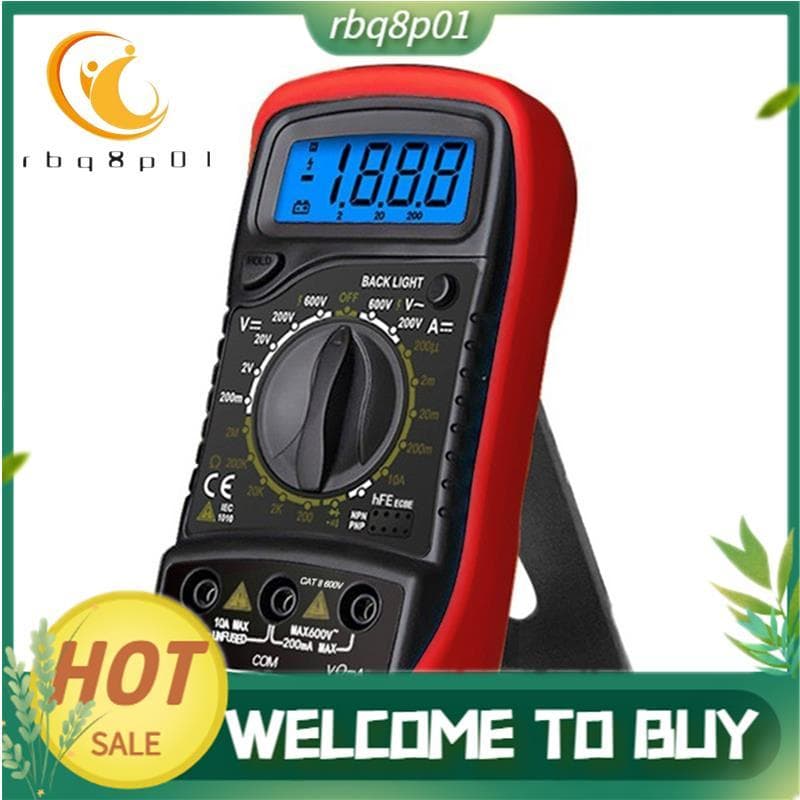 XL830L Multímetro Digital Portátil LCD Backlight Amperímetro Voltímetro Ohm Testador De Tensão Medidor Multimetro