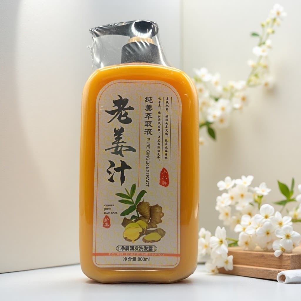 Han mentol gengibre suco shampoo anti-caspa anti-coceira macio refrescante controle de óleo hidratante shampoo condicion