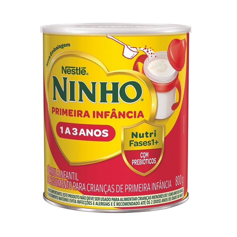 Leite em Pó Ninho 800g Fórmula infantil Fases 1 a 3 anos Primeira Infância