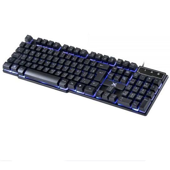 Teclado Gamer Hydra 107 Teclas + 12 Multimídia Com Led Azul Sensacao Tecla Mecanica  Gt700 Vinik