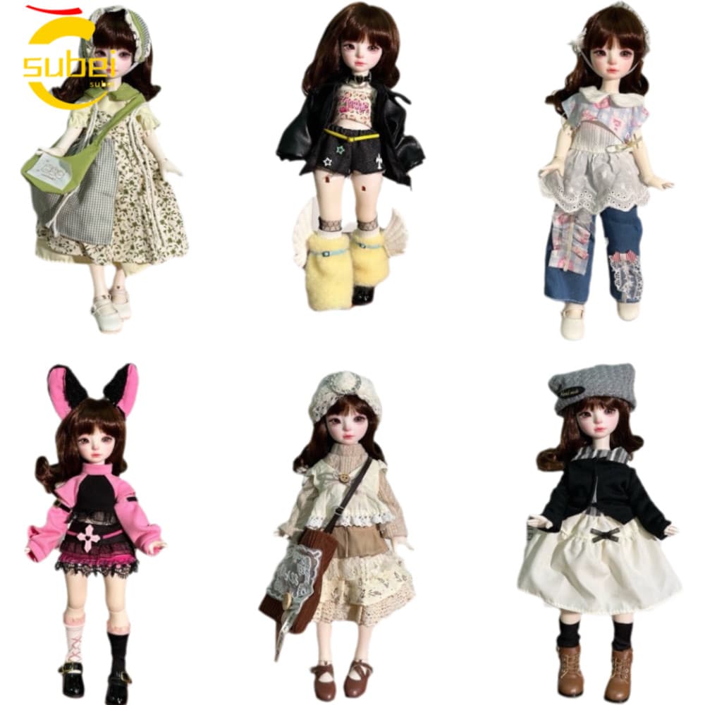 Boneca SUBEI BJD , 6 Pontos Articulados 30 Cm Tamanho Roupas De , Conjunto De Substituíveis De 11.8 Polegadas