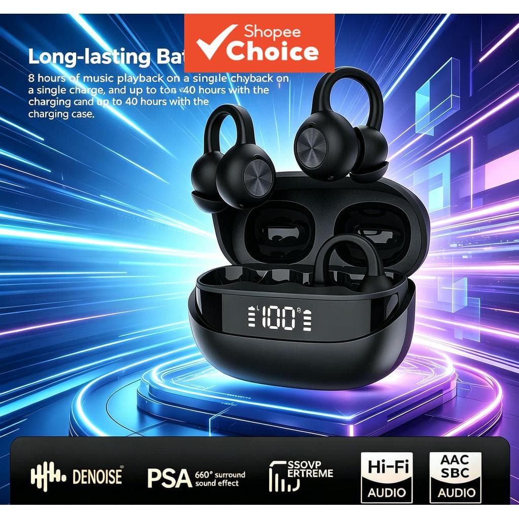 Fones de ouvido K30, fones de ouvido Bluetooth sem fio, protetores auriculares de silicone macio elásticos, fones de