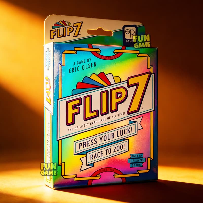 Jogo de Cartas Portátil Flip 7: Desafie sua sorte e compita por 200 pontos - Um divertido jogo de festa em família da XF