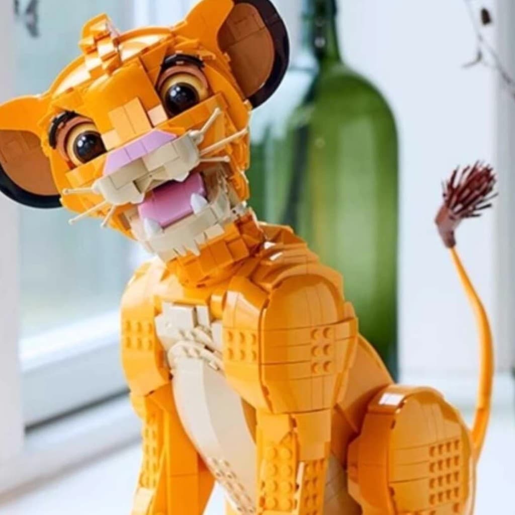 Compatível com LEGO 43247 Disney Series O Rei Leão Simba, Simba como um Jovem Leão 43243 Brinquedo de Blocos de Montar