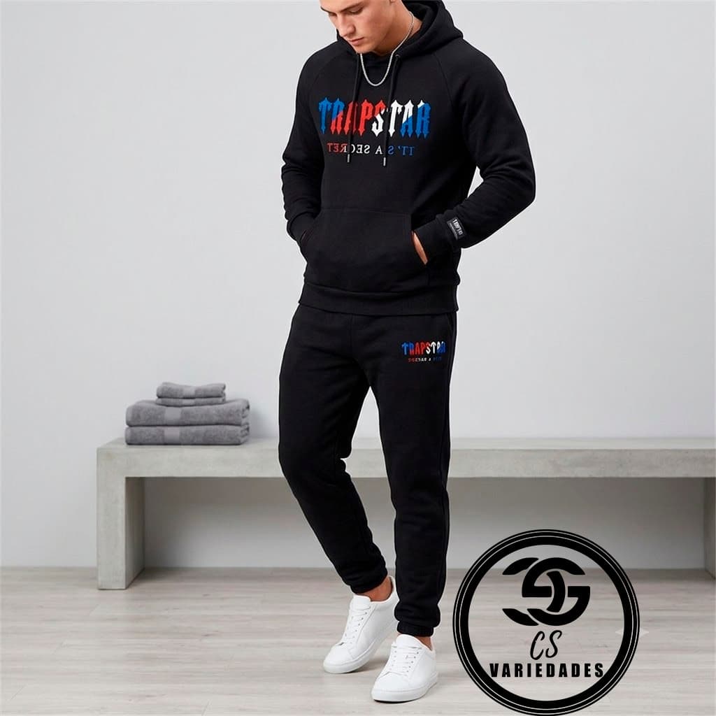 Conjunto Moletom Feminino e Masculino Blusa de Frio + Calça Moletom Flanelado Casaco Canguru Com Capuz e Bolso Unissex