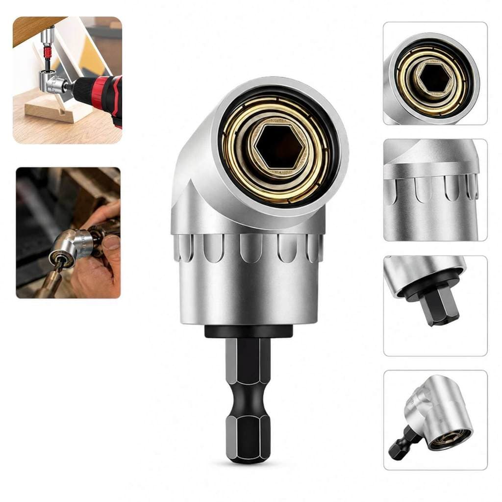 Adaptador Angular para Parafusadeira Bomvink Graus Furadeira Metalico Longo+curto Bits PARAFUSADEIRA-130MM Broca