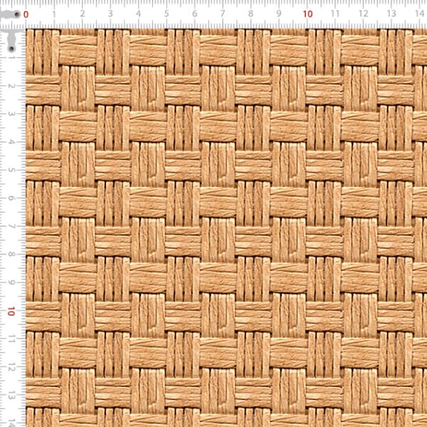 Tecido Sarja Impermeável Estampada Palha Parede de Bambu Patchwork Artesanato Pano Bolsa Almofada