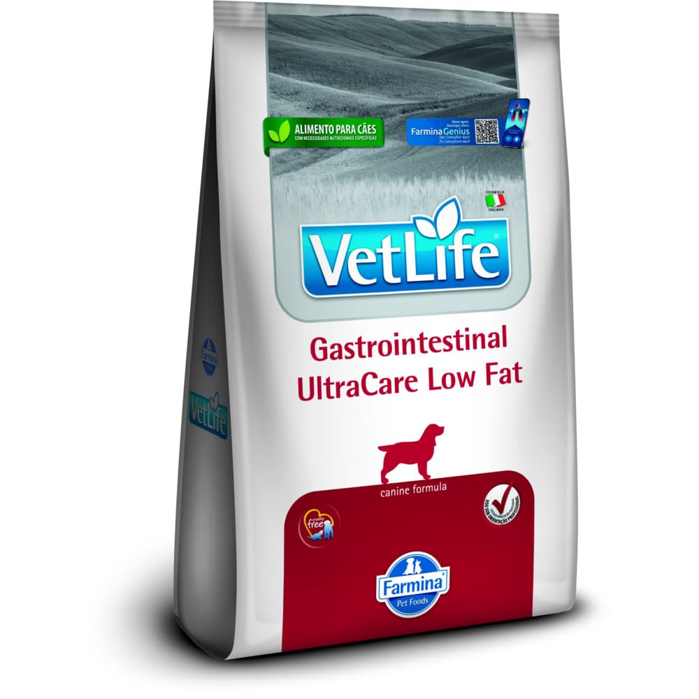 Ração Farmina Vet Life Cães Adultos UltraCare Low Fat 10,1kg