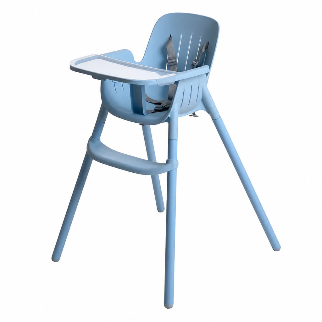 Cadeira De Alimentação Bebê Poke Baby Blue Azul Burigotto